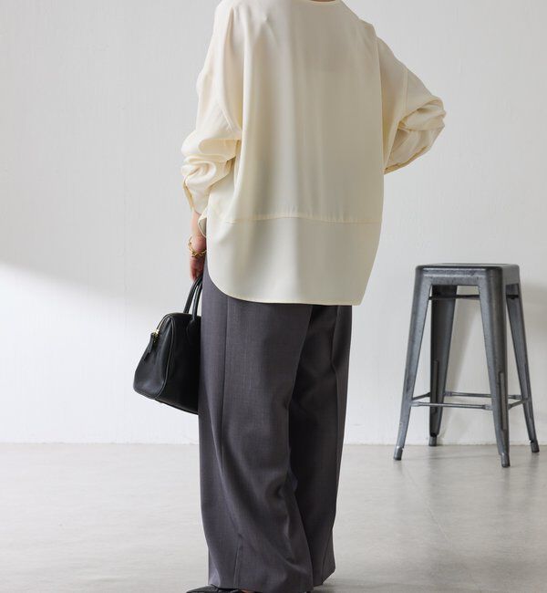  「スキッパーオーバーブラウス」|シャツ・ブラウス|