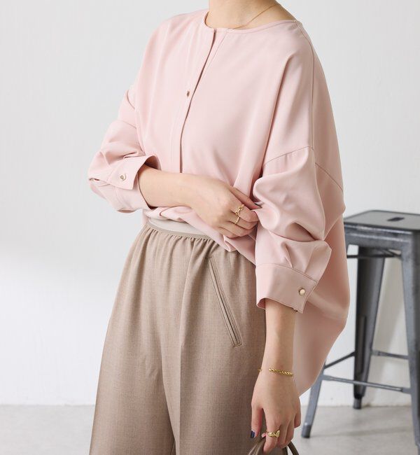  「スキッパーオーバーブラウス」|シャツ・ブラウス|