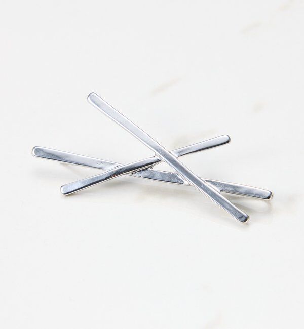  「【PAPILLONNER/パピヨネ】メタルロゴ入りヘアピンセット」|リング|