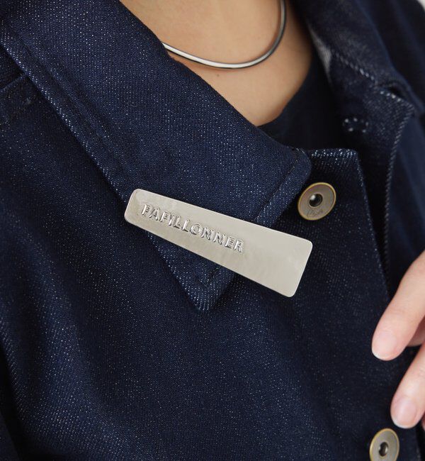  「【PAPILLONNER/パピヨネ】メタルロゴ入りヘアクリップ」|リング|