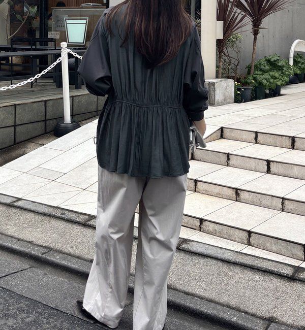  「ドッキング裾ドロストカットソー」|Tシャツ・カットソー|