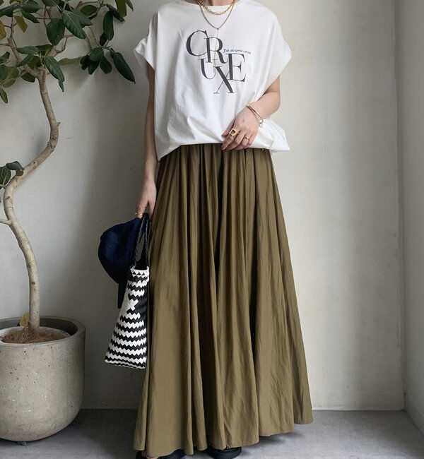  「【WEB限定】ドロストミックスロゴTEE」|Tシャツ・カットソー|