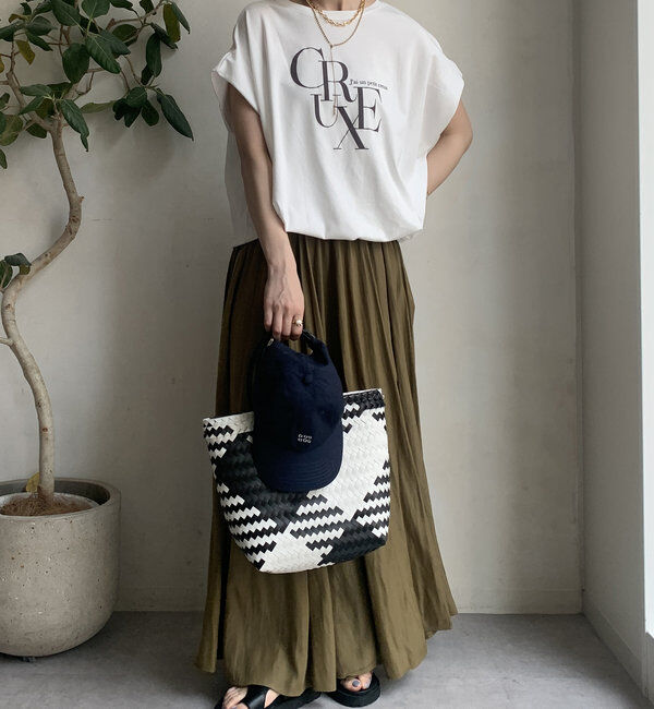  「【WEB限定】ドロストミックスロゴTEE」|Tシャツ・カットソー|