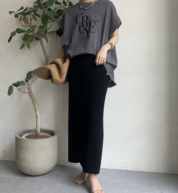  「【WEB限定】ドロストミックスロゴTEE」|Tシャツ・カットソー|