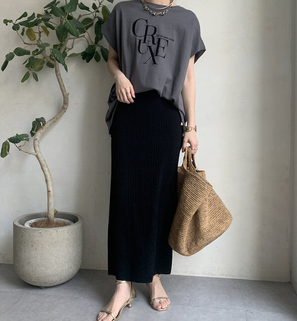  「【WEB限定】ドロストミックスロゴTEE」|Tシャツ・カットソー|