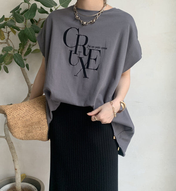  「【WEB限定】ドロストミックスロゴTEE」|Tシャツ・カットソー|