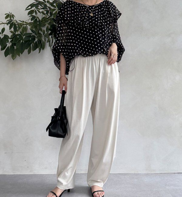  「【WEB限定】サイドタックカービーパンツ」|チノ|