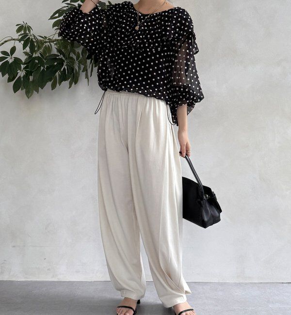  「【WEB限定】サイドタックカービーパンツ」|チノ|