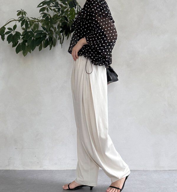  「【WEB限定】サイドタックカービーパンツ」|チノ|