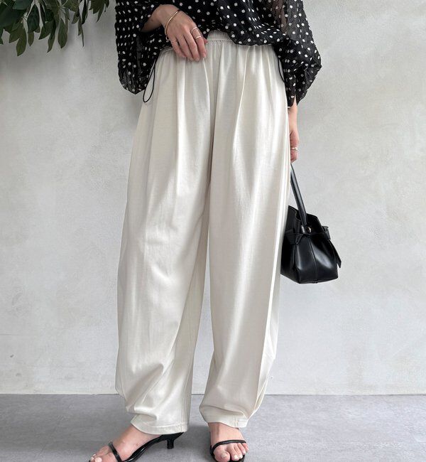  「【WEB限定】サイドタックカービーパンツ」|チノ|