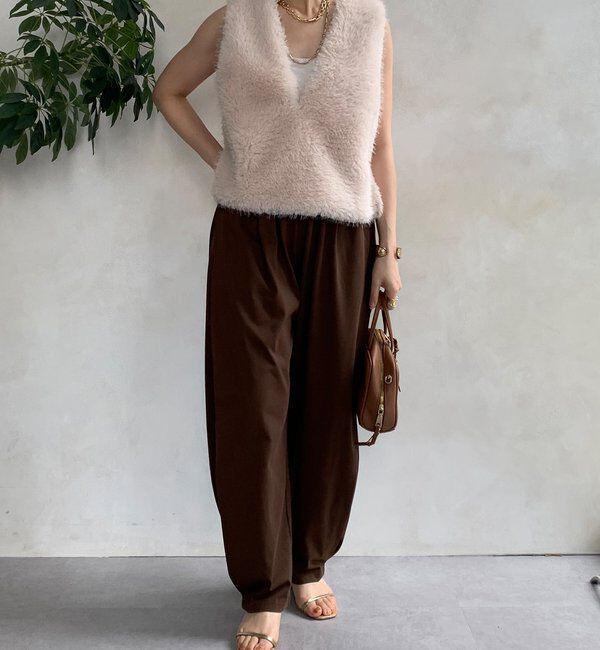  「【WEB限定】サイドタックカービーパンツ」|チノ|