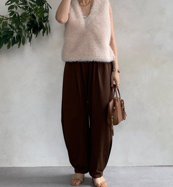  「【WEB限定】サイドタックカービーパンツ」|チノ|