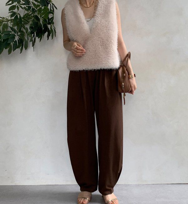  「【WEB限定】サイドタックカービーパンツ」|チノ|