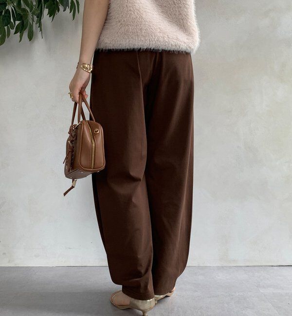  「【WEB限定】サイドタックカービーパンツ」|チノ|