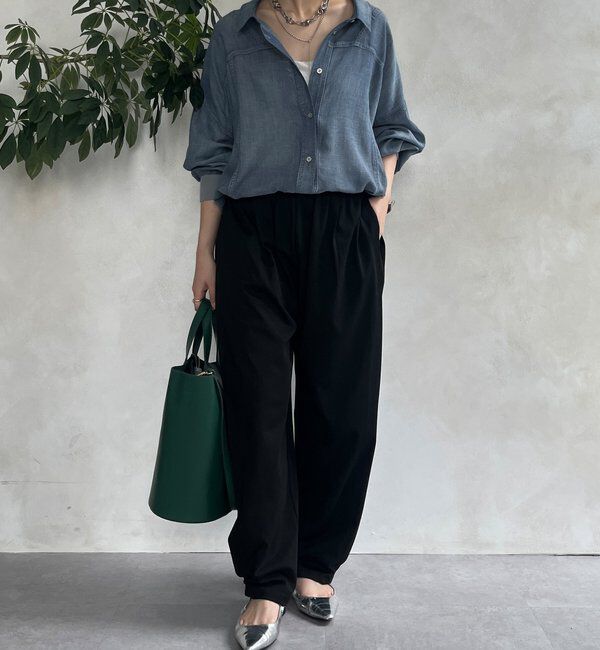  「【WEB限定】サイドタックカービーパンツ」|チノ|