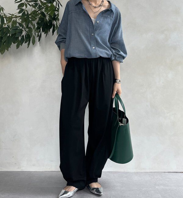  「【WEB限定】サイドタックカービーパンツ」|チノ|