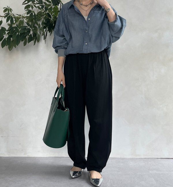  「【WEB限定】サイドタックカービーパンツ」|チノ|