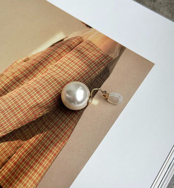  「【インフルエンサーOKOCHI企画】18ｍｍパールイヤリング」|ピアス|