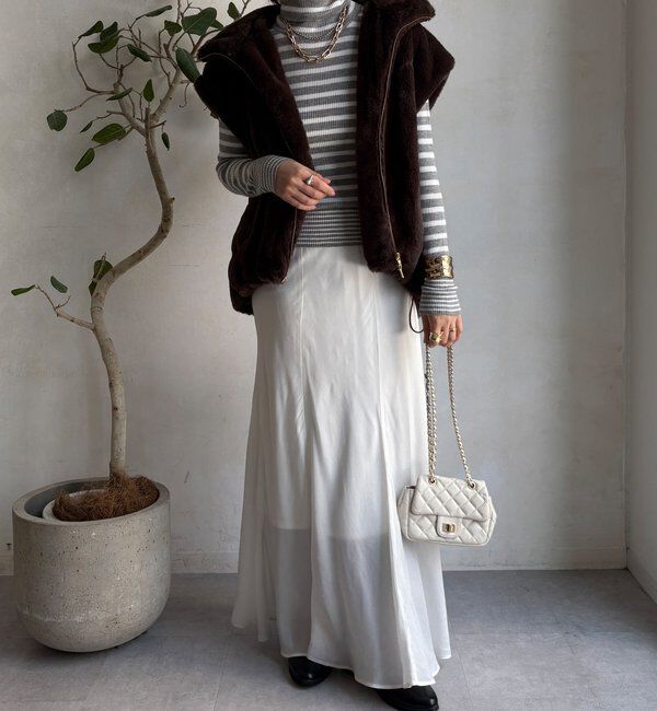  「【WEB限定】ボーダータートルプルオーバー」|ニット・セーター|