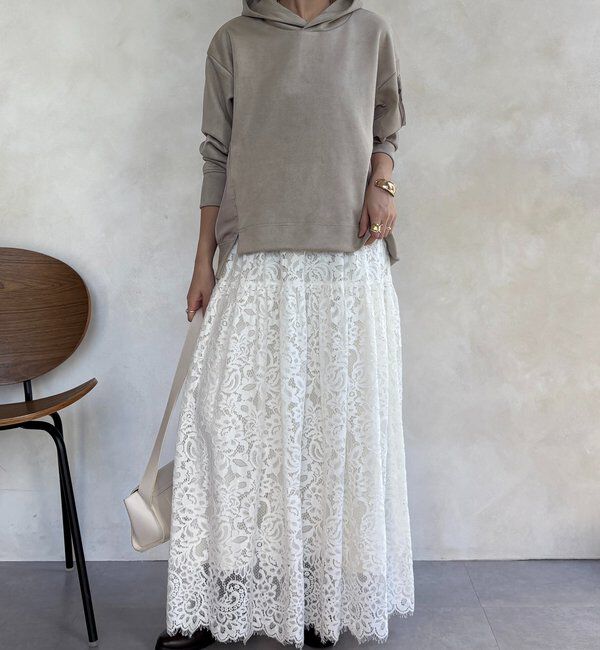  「【WEB限定】起毛ダンボールポケットフーディー＋タイトスカートセット」|スーツ|