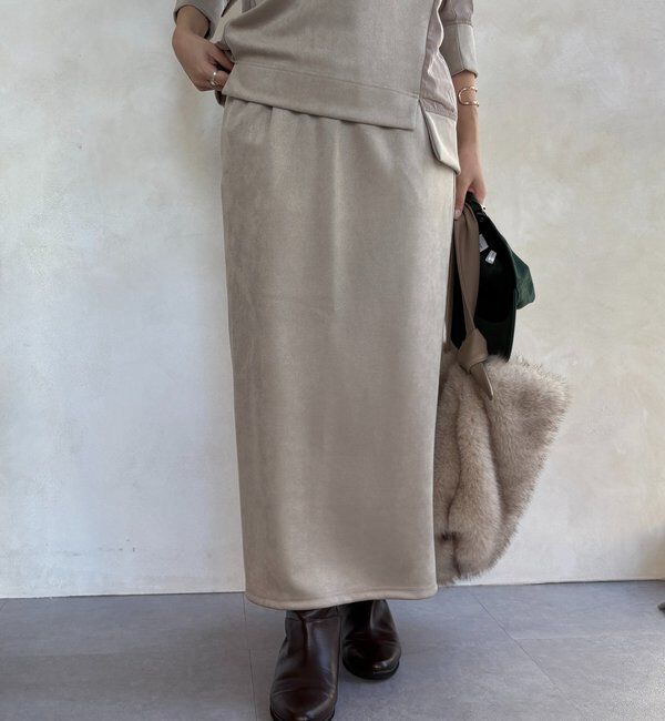  「【WEB限定】起毛ダンボールポケットフーディー＋タイトスカートセット」|スーツ|