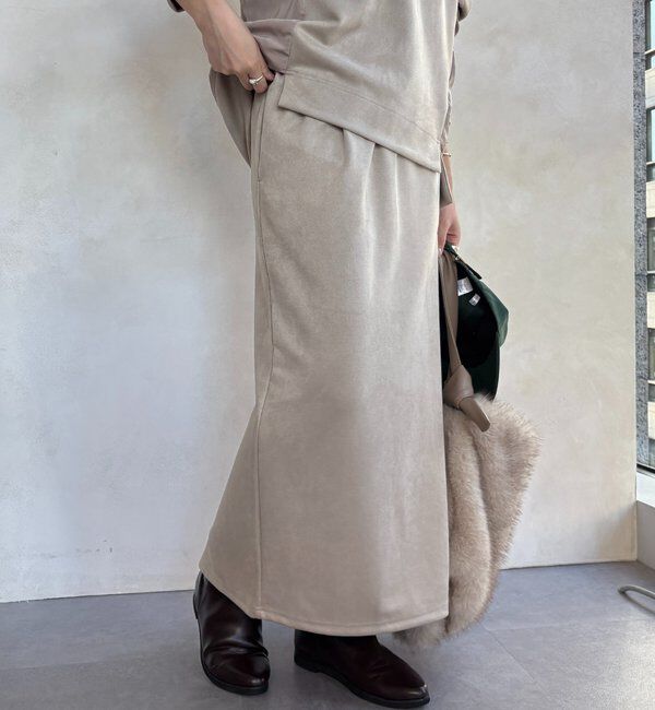  「【WEB限定】起毛ダンボールポケットフーディー＋タイトスカートセット」|スーツ|