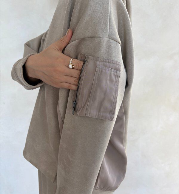  「【WEB限定】起毛ダンボールポケットフーディー＋タイトスカートセット」|スーツ|