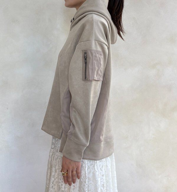  「【WEB限定】起毛ダンボールポケットフーディー＋タイトスカートセット」|スーツ|
