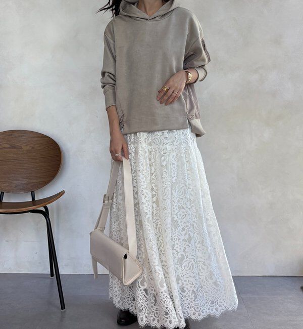  「【WEB限定】起毛ダンボールポケットフーディー＋タイトスカートセット」|スーツ|