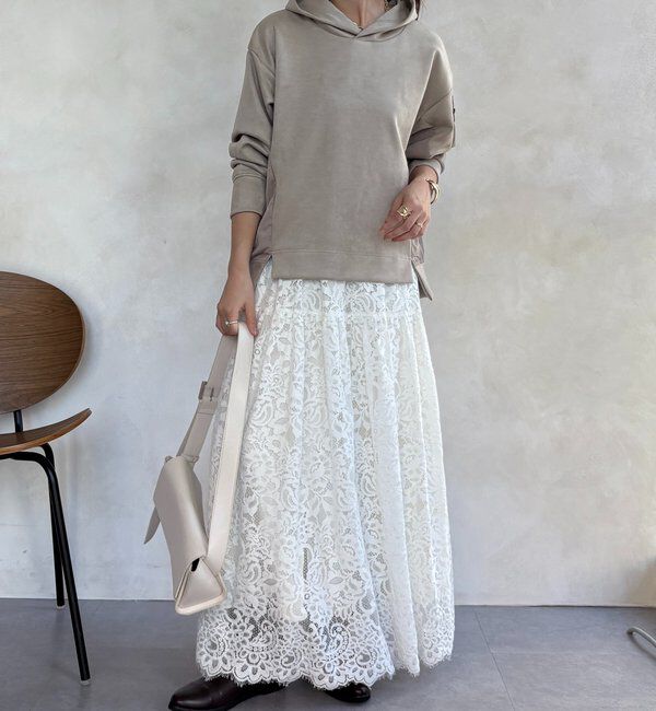  「【WEB限定】起毛ダンボールポケットフーディー＋タイトスカートセット」|スーツ|