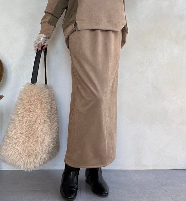  「【WEB限定】起毛ダンボールポケットフーディー＋タイトスカートセット」|スーツ|