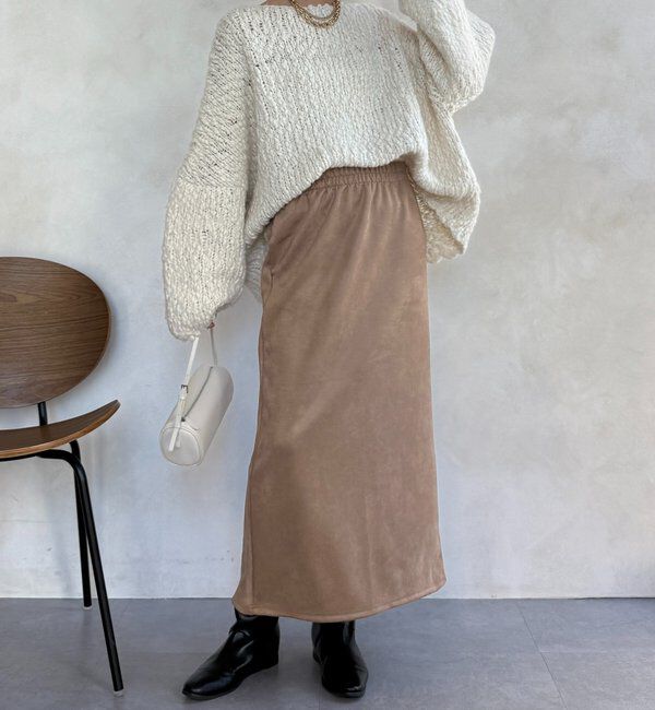  「【WEB限定】起毛ダンボールポケットフーディー＋タイトスカートセット」|スーツ|