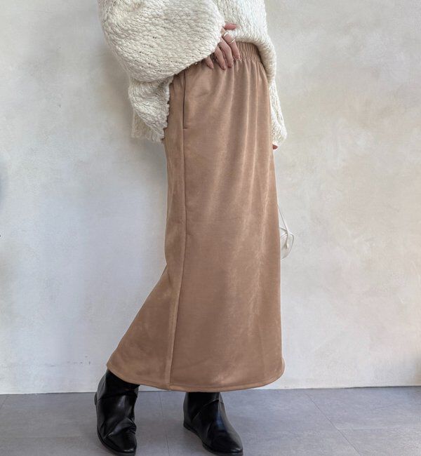  「【WEB限定】起毛ダンボールポケットフーディー＋タイトスカートセット」|スーツ|