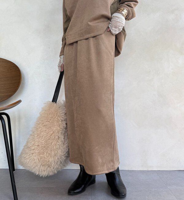  「【WEB限定】起毛ダンボールポケットフーディー＋タイトスカートセット」|スーツ|