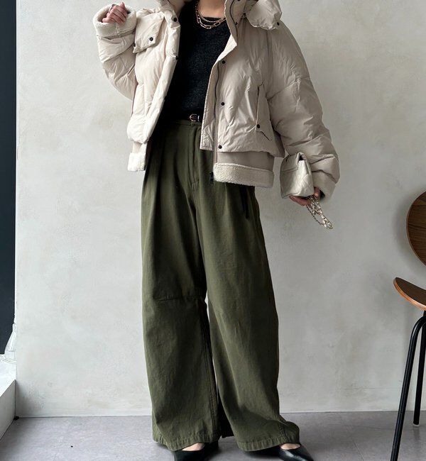  「【WEB限定】フェイクムートン切替ダウン」|その他|