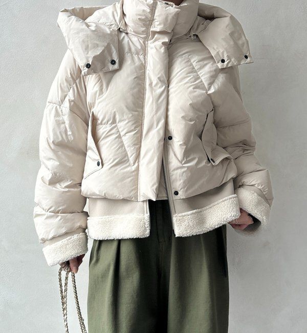  「【WEB限定】フェイクムートン切替ダウン」|その他|