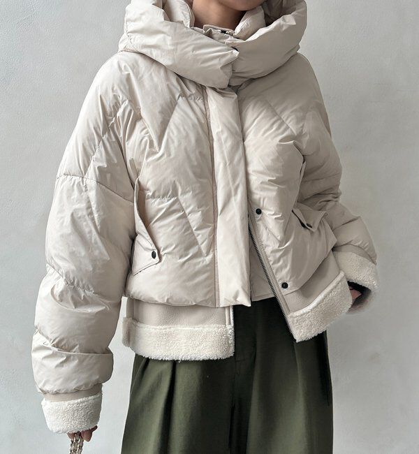  「【WEB限定】フェイクムートン切替ダウン」|その他|