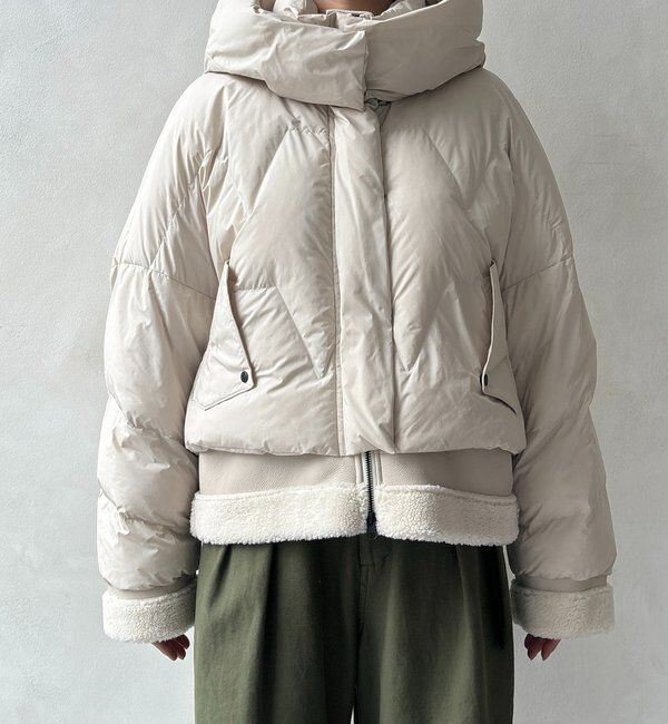  「【WEB限定】フェイクムートン切替ダウン」|その他|