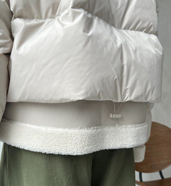  「【WEB限定】フェイクムートン切替ダウン」|その他|