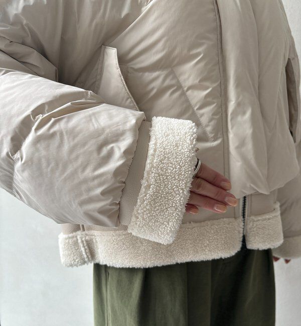  「【WEB限定】フェイクムートン切替ダウン」|その他|