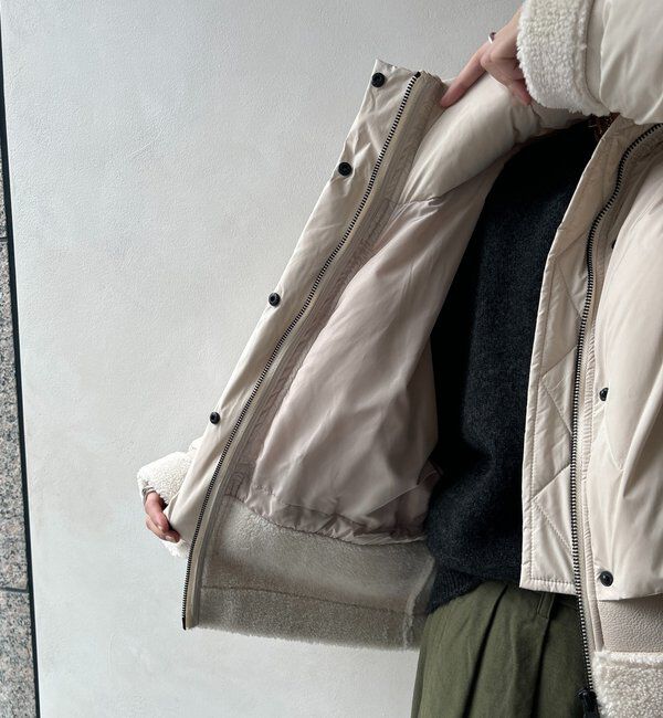  「【WEB限定】フェイクムートン切替ダウン」|その他|