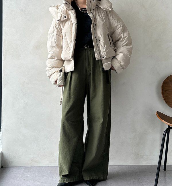  「【WEB限定】フェイクムートン切替ダウン」|その他|