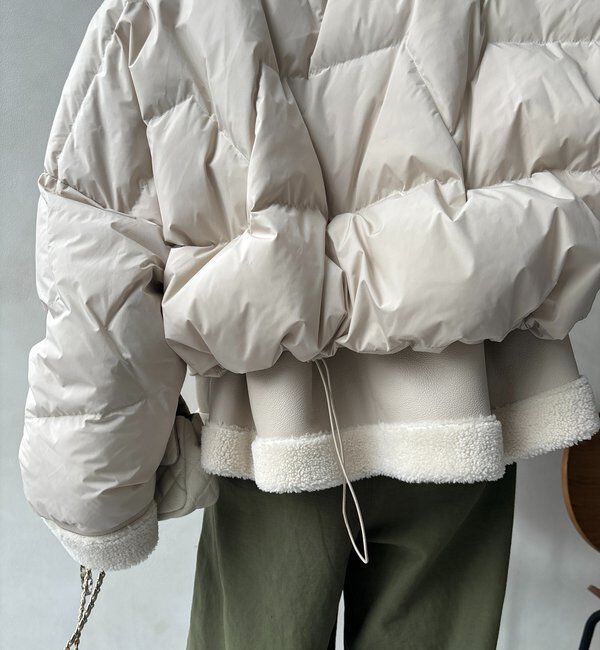  「【WEB限定】フェイクムートン切替ダウン」|その他|