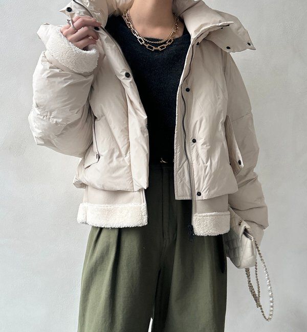  「【WEB限定】フェイクムートン切替ダウン」|その他|