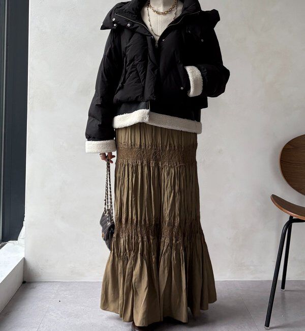  「【WEB限定】フェイクムートン切替ダウン」|その他|