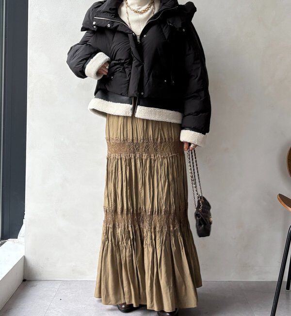  「【WEB限定】フェイクムートン切替ダウン」|その他|