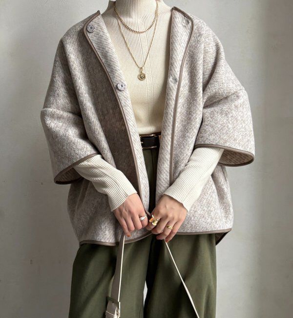  「ウーレットポンチョ風アウター」|その他|