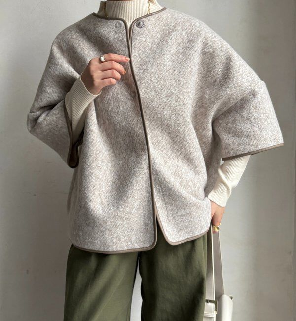  「ウーレットポンチョ風アウター」|その他|