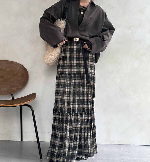  「ウール調ドルマンビッグシャツ」|シャツ・ブラウス|