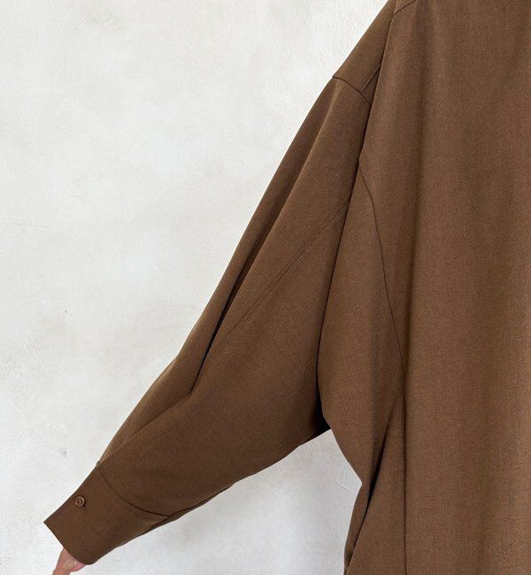  「ウール調ドルマンビッグシャツ」|シャツ・ブラウス|